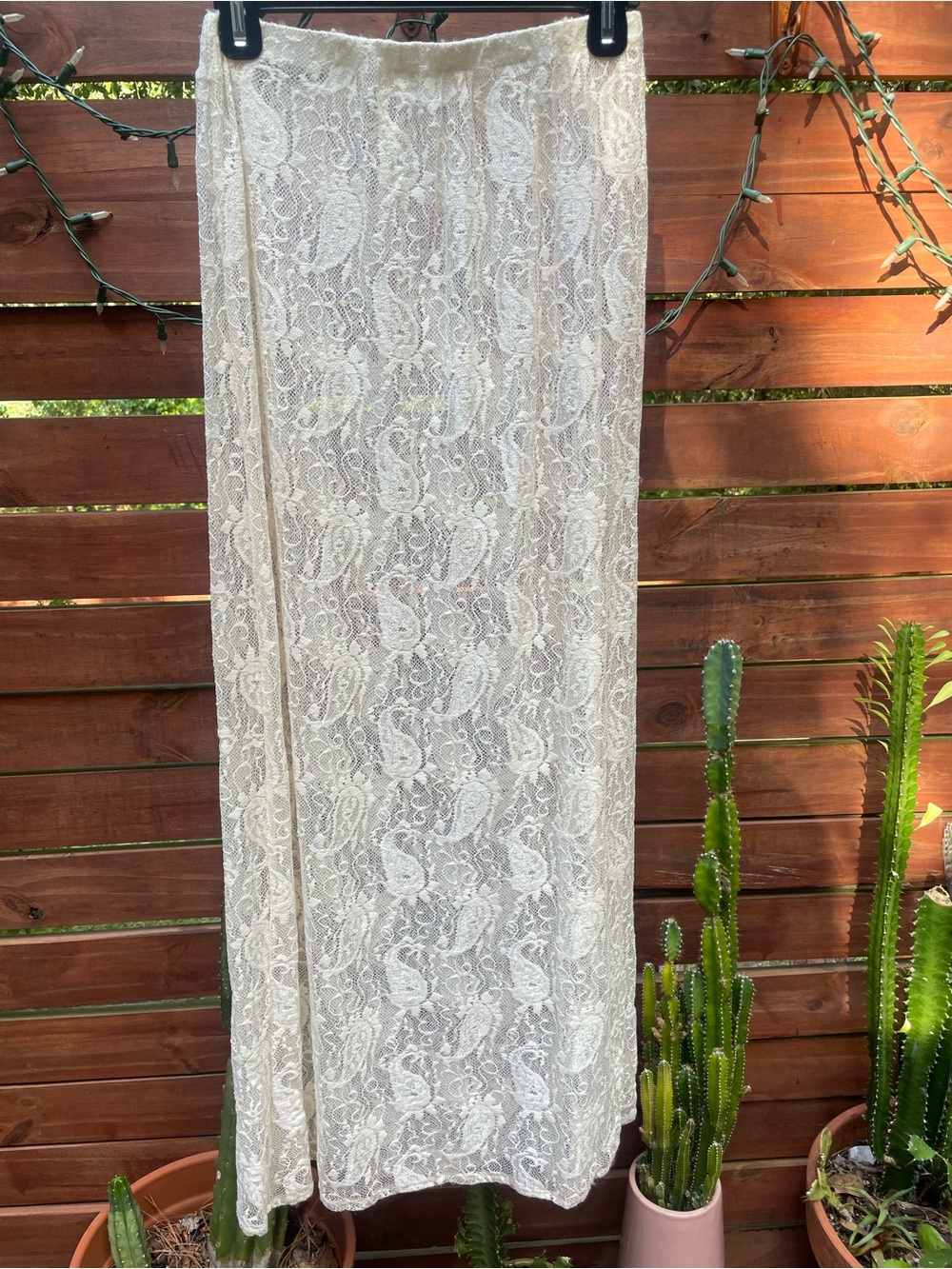 Urban Renewal Sheer Lace Maxi Skirt